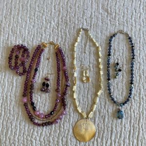 Handmade-Only Fantasy     Set of 3 necklaces